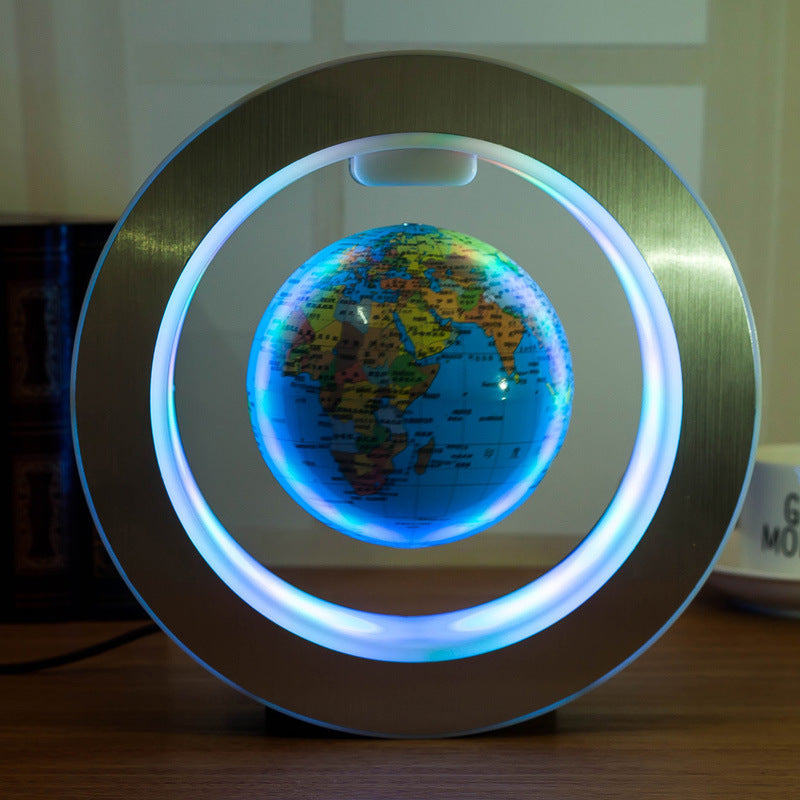 Runde LED Weltmappe schwebender Globus Magnetische Levitation Licht