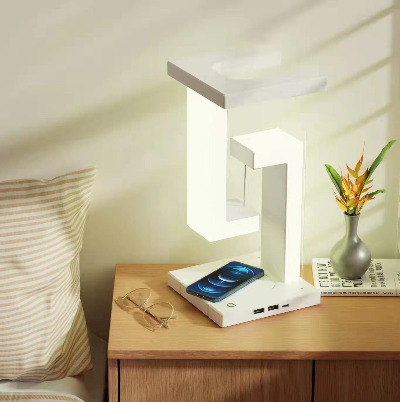 Creative Smartphone Wireless Charging Tischlampe Für Zuhause
