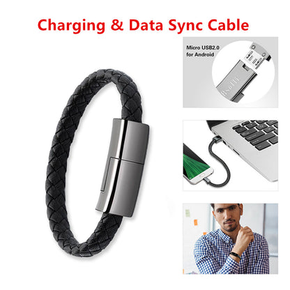 Schnelles Aufladen USB-Kabel Armband Ladegerät Datenkabel Tragbares C-Typ